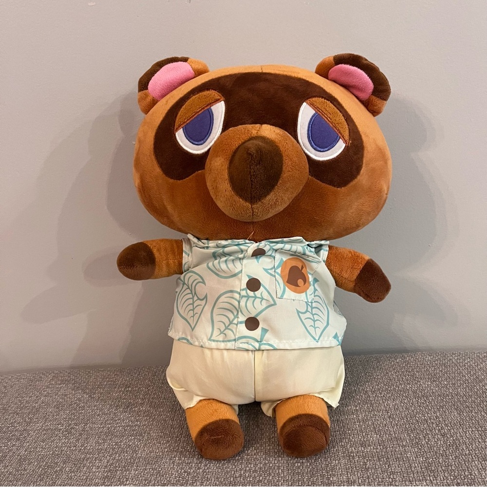 Nintendo Animal Crossing TOM NOOK Plush Raccoon 18" Stuffed Animal Toy 2020
